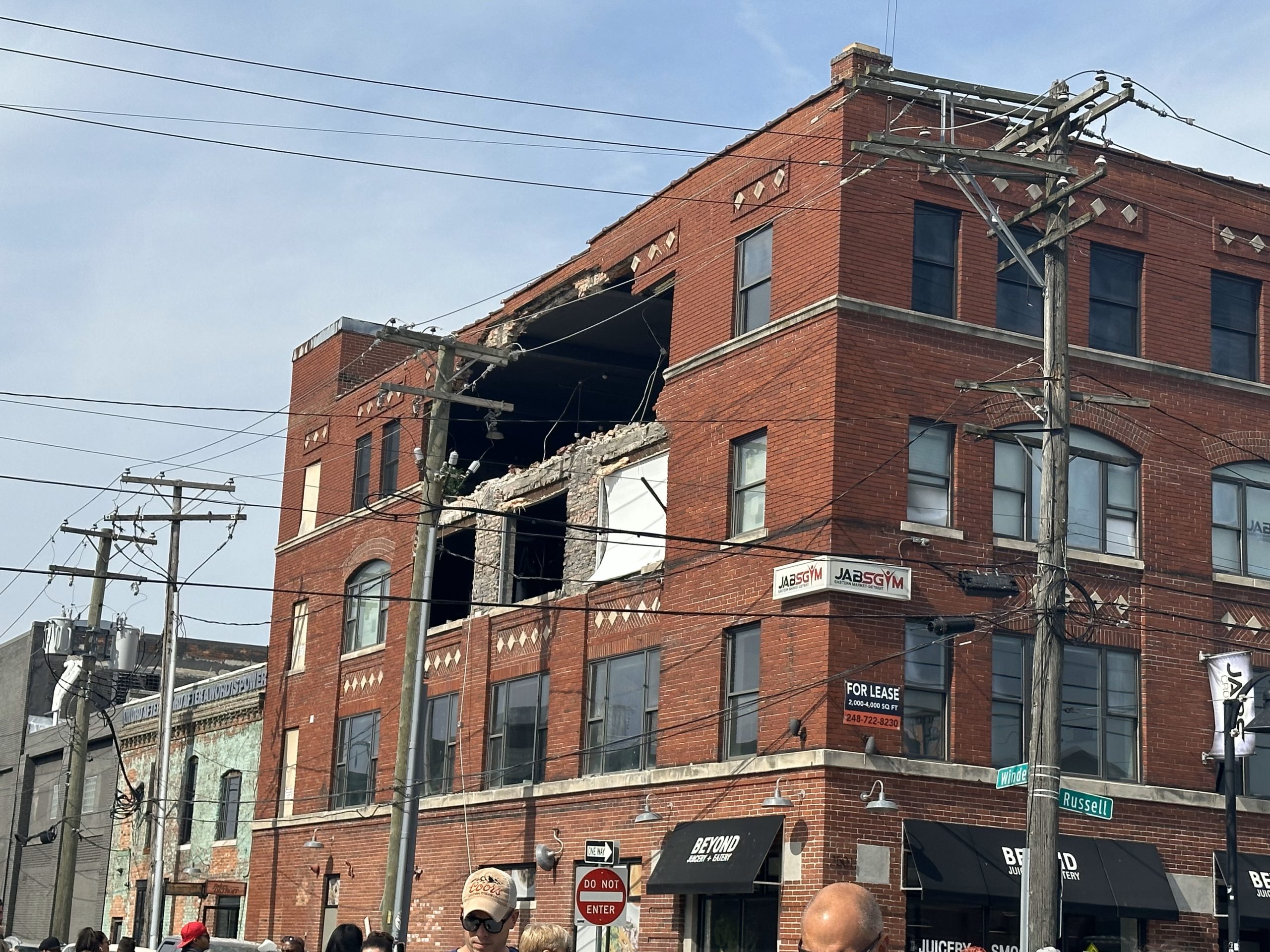 Eastern Market building collapse sends bricks ‘down like rain